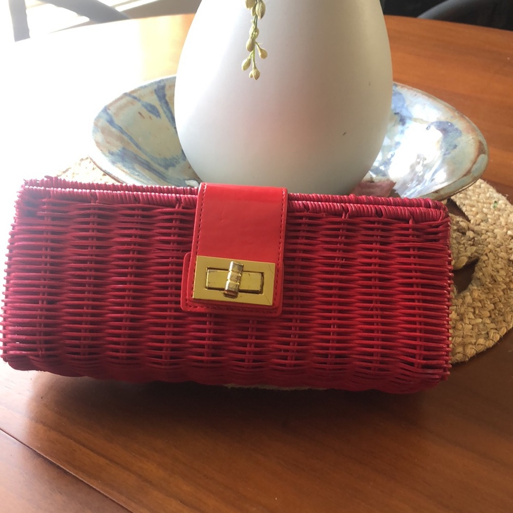 J.Crew basket clutch